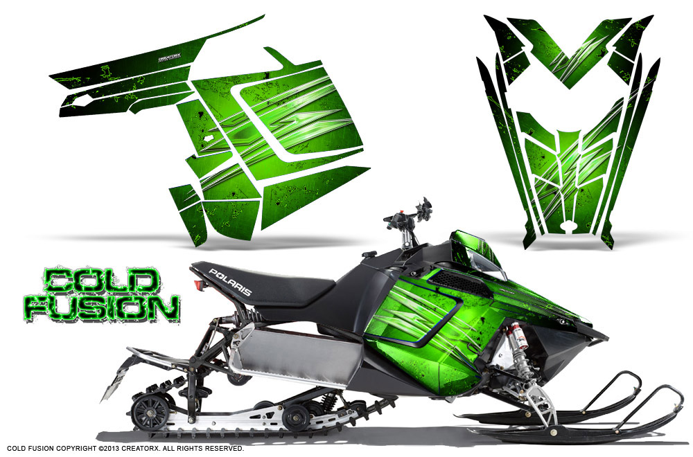 Polaris Rush Graphics Kit Cold Fusion Green